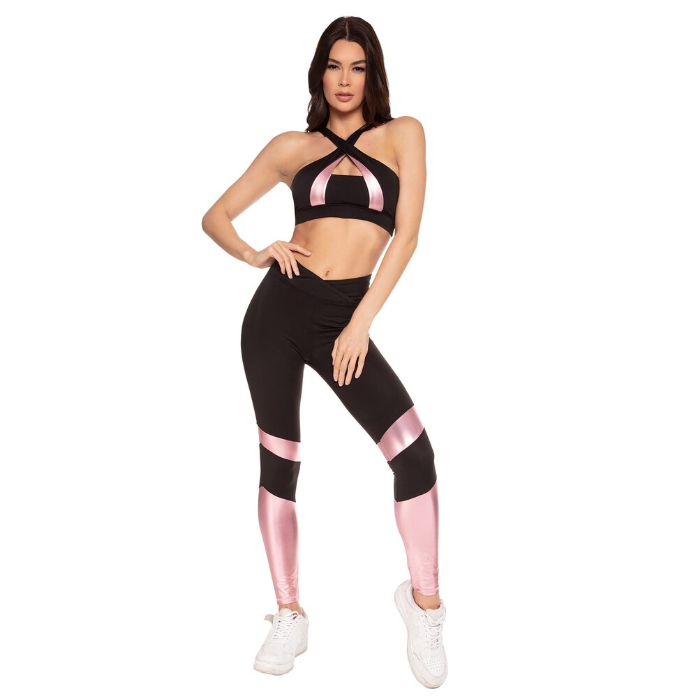 8499 Activewear 2-Piece Yoga Set - Bra Top & Leggings Workout Set